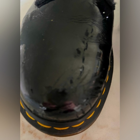 Dr Martens Black Patent Leather Combat Boots Women’s Size 10. See Pics - Picture 4 of 9